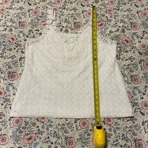 Maurices White Lace Camisole Top